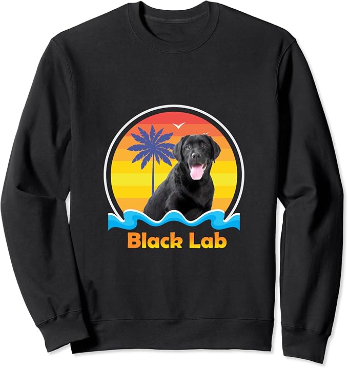 Cute Black Lab Sweatshirt Amazon.co.uk Fashion